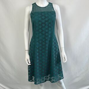 Tory Burch Green Lace with Dots Dress